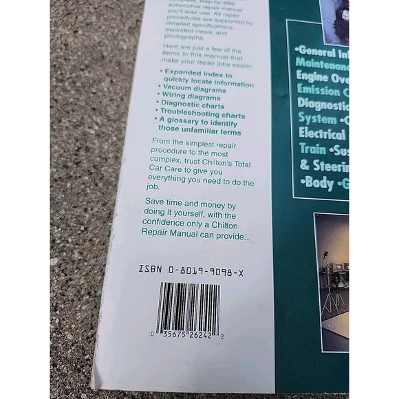 1991-1999 Ford Escort ZX2 Mercury Tracer Service Repair Manual Chilton 26242 - Picture 9 of 11